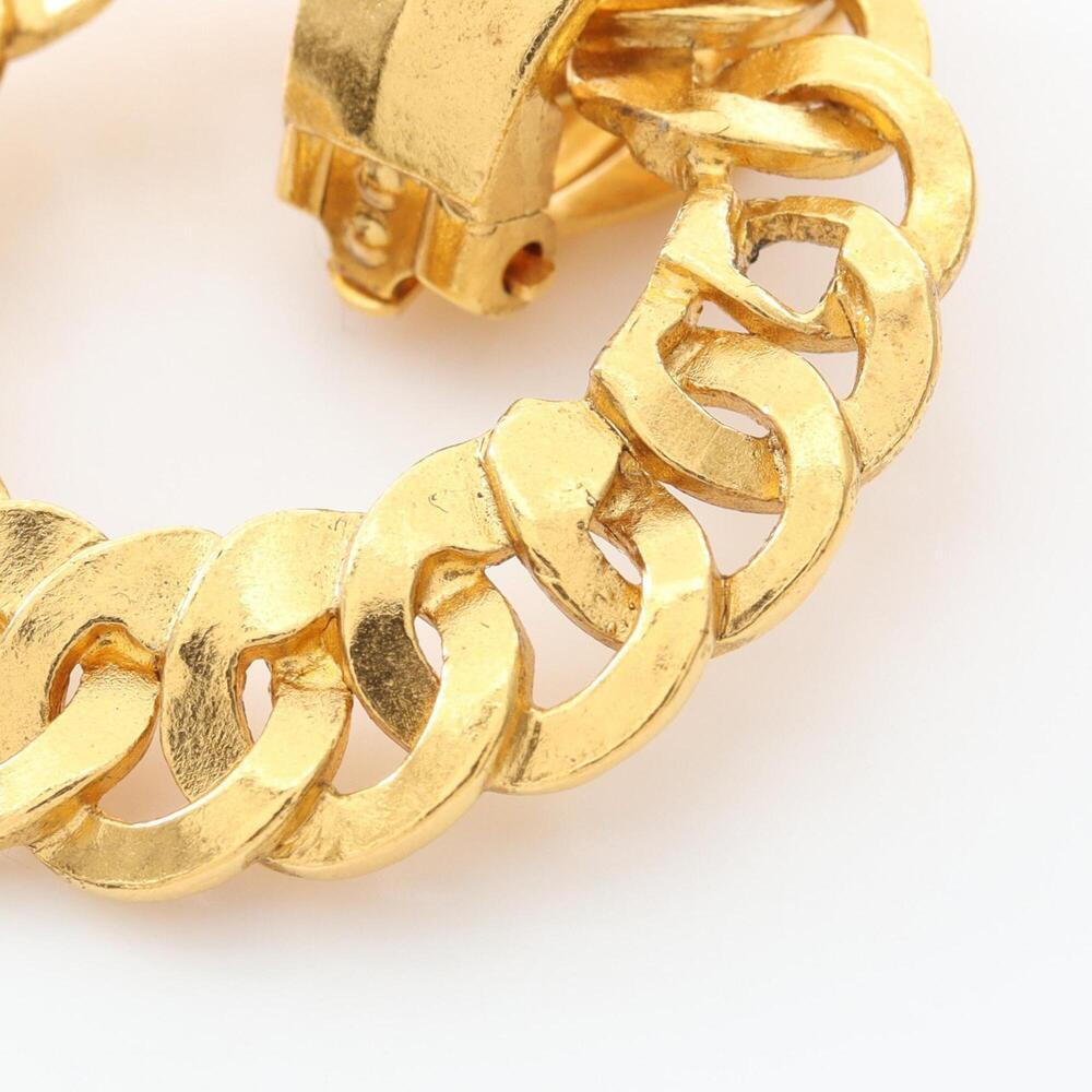 CHANEL Gold Logo Earrings - Picture 5 of 5